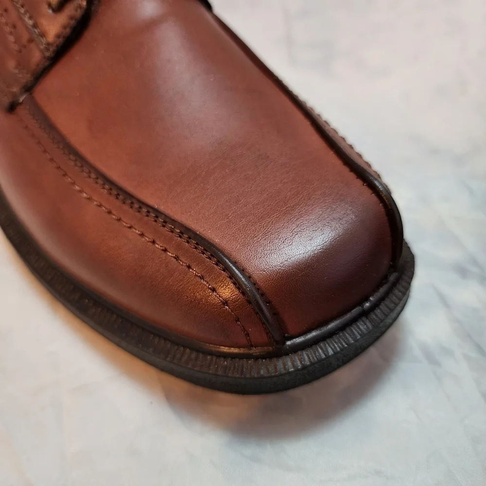 NWT Deer Stags Williamsburg Vega Men's 9.5 Dress Shoes Dark Maple Brown New